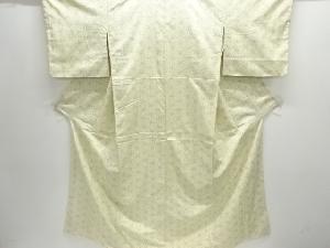 麻の葉織り出し十日町紬着物